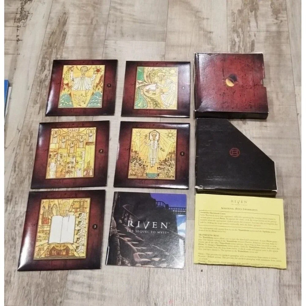 Lot Of 3 MYST 10th Anniversary DVD RIVEN Hints And Solutions Official Guide PC